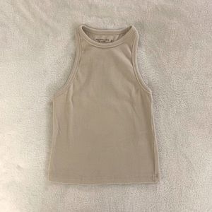 Abercrombie & Fitch Ribbed Scuba Tank Cream